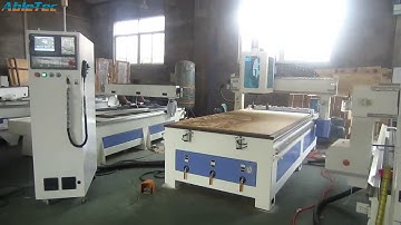 8pcs linear auto tool changer atc cnc router 1325 cutting mdf wood