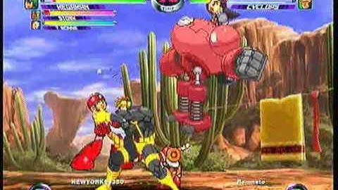 MvC2 Online (360): Josh 360 (MM/Storm/Tron) vs Brett (Cha/Spid/Cyke) 10 .:11.26.09:.