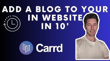 How to add a blog to Carrd website