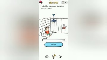 Brain Out Level 142 help mark escape from the secrate room