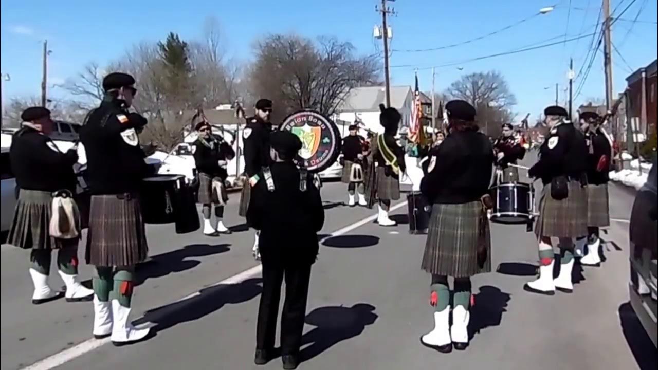 Brian Boru Pipes and Drums playing The Gael in StroudsburgMarch 19