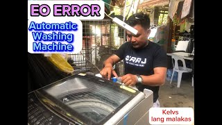 Automatic Washing Machine walang control ang tubig tumatagas kahit naka off | EO error paano aayusin