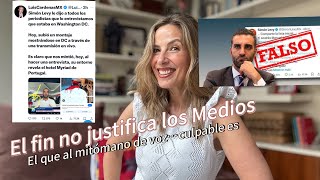 Tanta Culpa Tiene El Que Coja La Vaca Como El Que La Agarra. Levy La Mentira Y La Difusión Sin Rigor