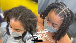 THICK LOC RETWIST & STYLE | Follow @thegroomingartist_ On Ig