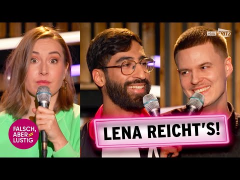 Lena Kupke macht Moritz Neumeier lang | falsch, aber lustig | Alex Stoldt, Kawus Kalantar