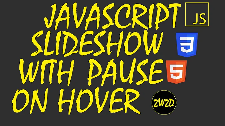JavaScript Slideshow with pause on hover