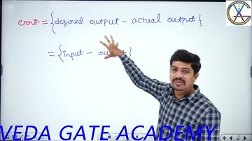 Control System Class -5 (Classification of control systems) by Chandu Sir @ VEDA GATE ACADEMY