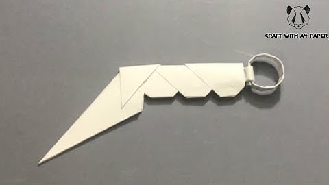 DIY- How to make karambit from A4 paper (karambit)