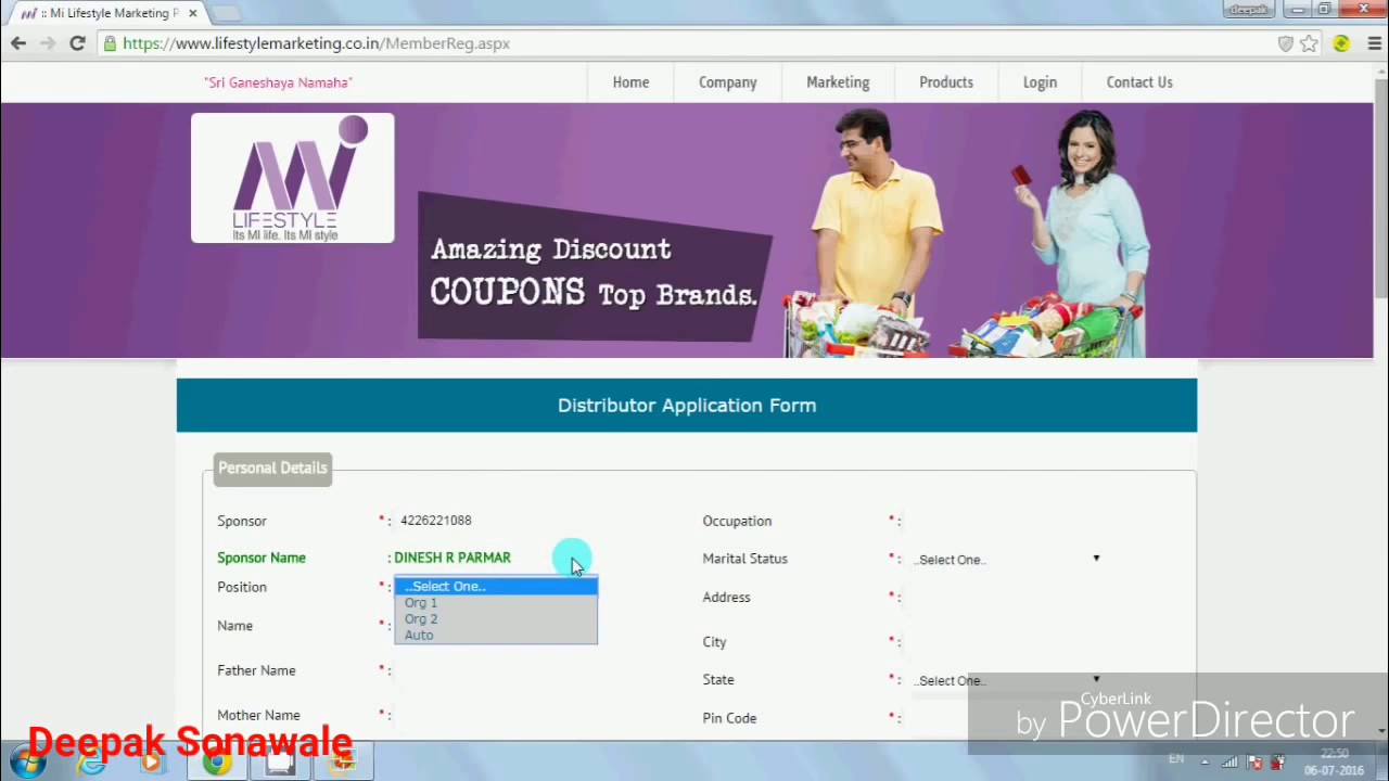 MI LIFESTYLE MARKETING NEW DISTRIBUTOR REGISTRATION PROCESS YouTube