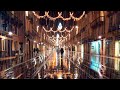 Relaxing Rain Walk Christmas light in Bordeaux 2023 | 4k France |   ASMR Rain sounds for sleeping