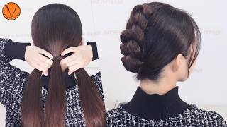 【夜会巻き風】ピン1本 ミニヘアクリップで簡単に留めるロングヘアレンジ by Chie's Hair Arrange 6,120 views 8 days ago 3 minutes, 45 seconds