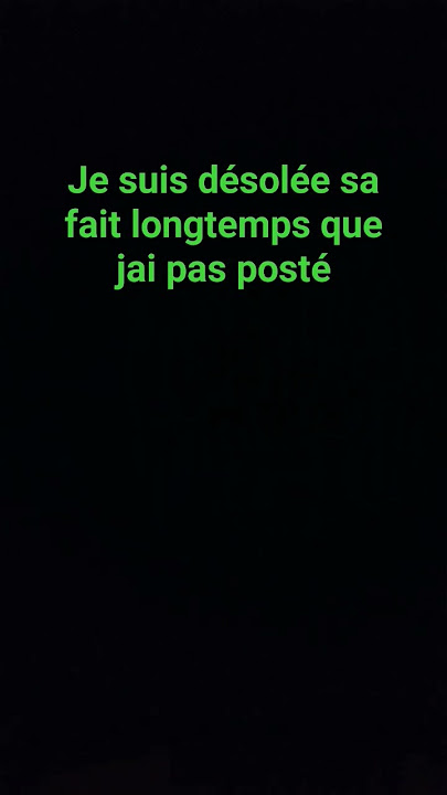 je suis désolée
