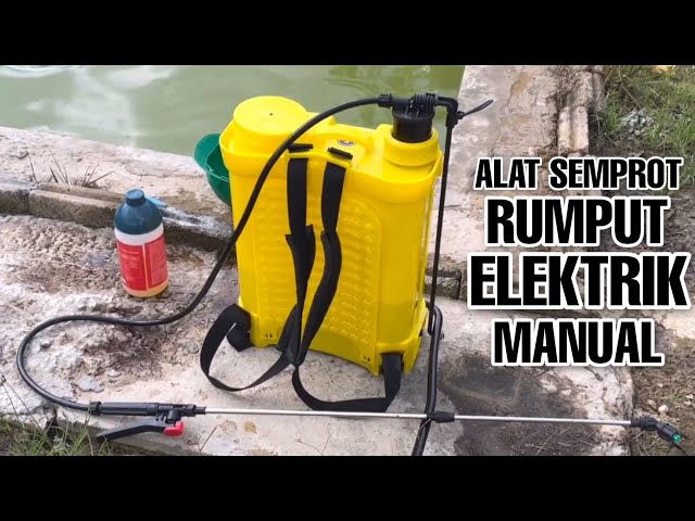 Cara menggunakan Alat Semprot Rumput Elektrik dan Manual class=