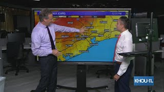 KHOU 11 Weather Team gives update to line of strong storms moving through SE Texas