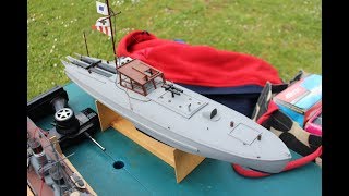Scratch built model of a ww1 cmb sailing at beale park show