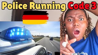 Reaction To Police Running Code 3 On German Autobahn 