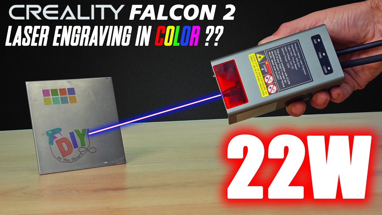 CREALITY Falcon 2 Graveur laser 22W haute précision 0.01mm gravure