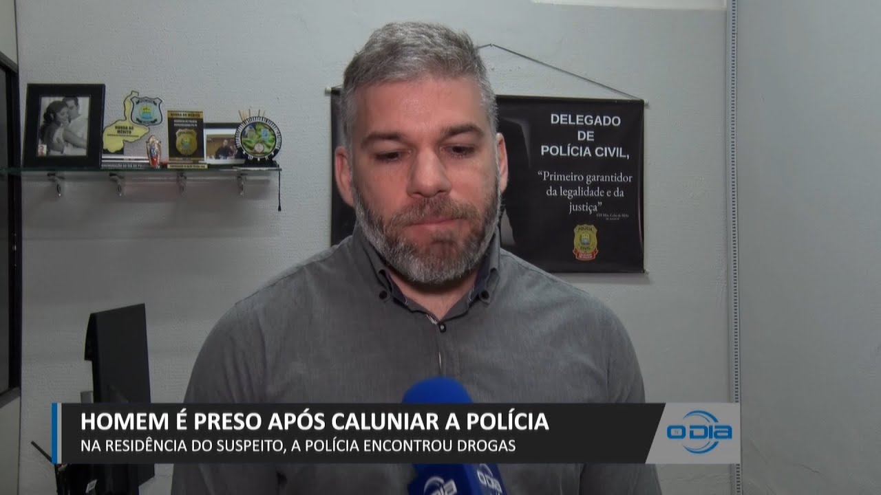 Homem é preso após caluniar a polícia, na residência do suspeito foi encontrado  drogas  07 08 2023