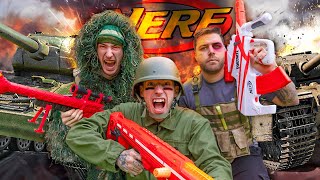 GUERRA NERF CON TANQUES !! *MUY EPICO* Makiman