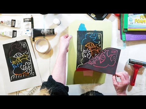 Block Printing for Mixed Media - Tips & Tricks