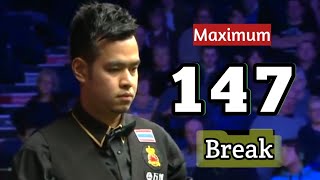 Noppon Saengkham maximum 147 break!