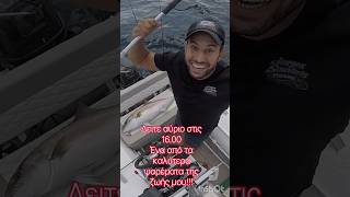 ΜΑΓΙΑΤΙΚΟ 10 ΚΙΛΑ ΜΕ ΝΩΠΟ ΚΑΛΑΜΑΡΙ!!!! AMBERJACK 10KG🦑 #ψάρεμα #fishing #fishinglife #viral #fyp