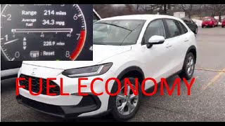 Honda HRV gas mileage and fuel economy review Honda HRV gas mileage and fuel economy review