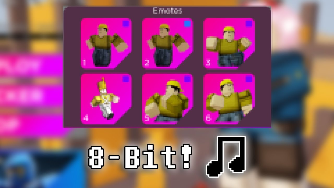 Roblox Arsenal Emotes But 8BIT! YouTube