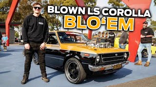 950HP 'BLO'EM' Blown V8 Corolla Ready To Destroy Tyres