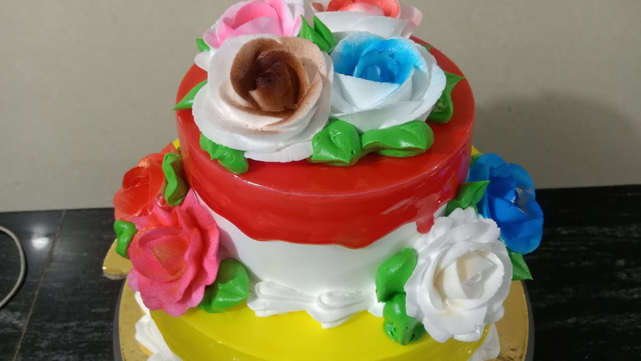 Double story cake amazing cake and fantastic cake new design cake happy