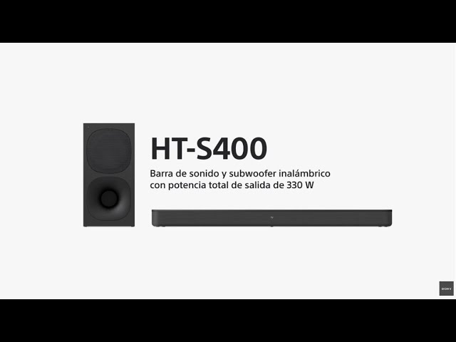 Barra de sonido HT-S400 de 2.1 canales