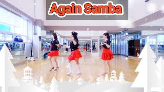 Again Samba Linedance/ Phrased Improver/ 어게인 삼바 라인댄스/