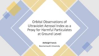 Orbital Observations of Ultraviolet Aerosol Index as Proxy for Harmful Particulates at Ground Level
