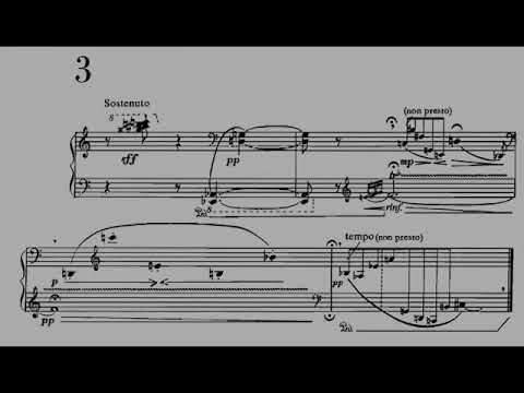 Gyorgy Kurtag - Eight Piano Pieces For Piano, Op. 3 (1960) [Score-Video]