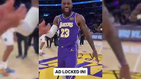 LeBron James announces Anthony Davis and Rui gives AD a big hug after the game 😂