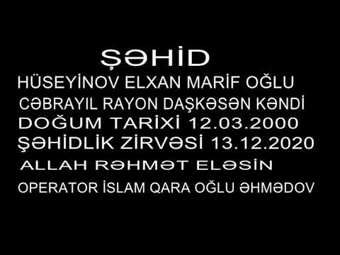 ŞƏHİD HÜSEYİNOV ELXAN MARİF OĞLU