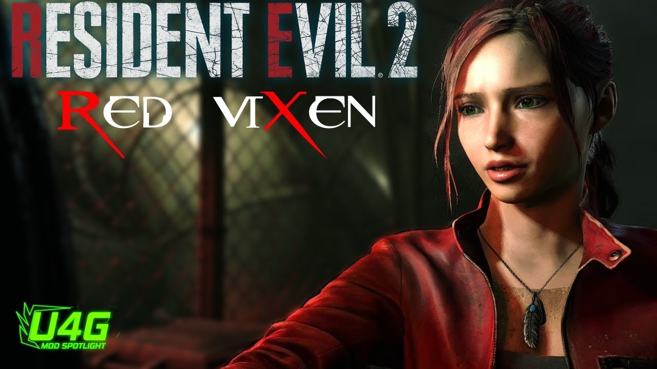 Red Vixen (Hair Face Mesh) On Default Claire Jacket Gameplay and cutscenes 1440p60