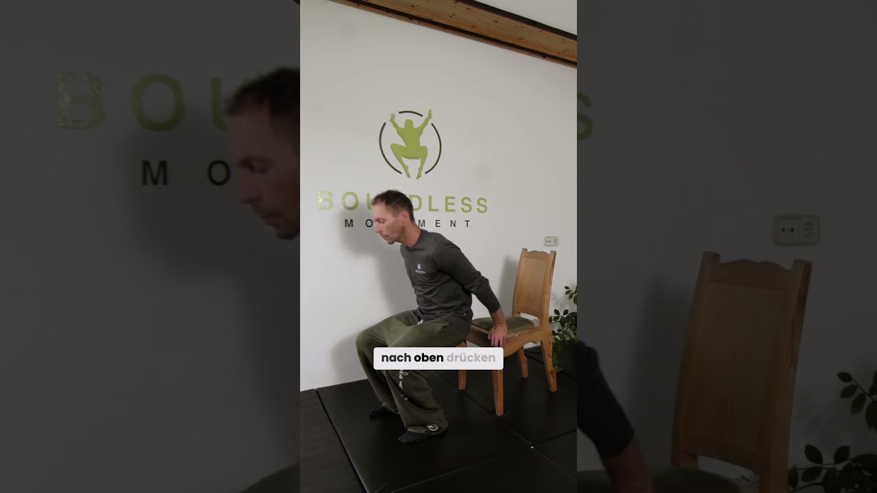 In 3 Schritten zur tiefen Hocke.