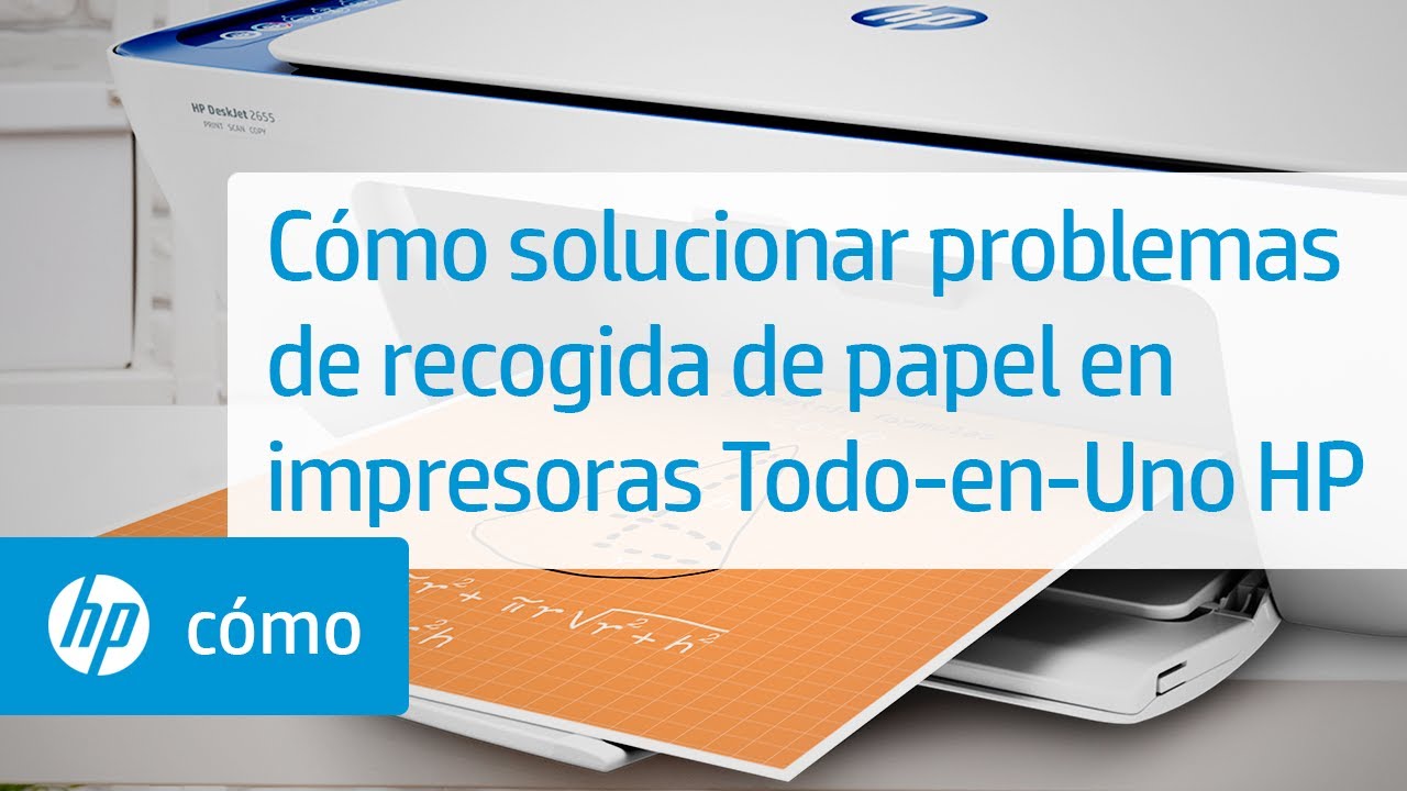 Cómo solucionar problemas de recogida de papel en impresoras Todo-en-Uno HP, HP DeskJet