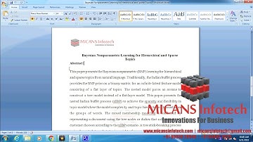 Bayesian Nonparametric Learning for Hierarchical and Sparse Topics- IEEE PROJECTS 2018