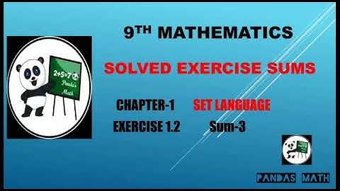 Samacheer 9th std Maths Chapter1 || SET LANGUAGE || Exercise 1.2 || Sum3 || (T.N) 2020 || in Tamil |