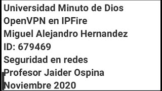 IPFIRE-OPENVPN-Configuracion de VPN