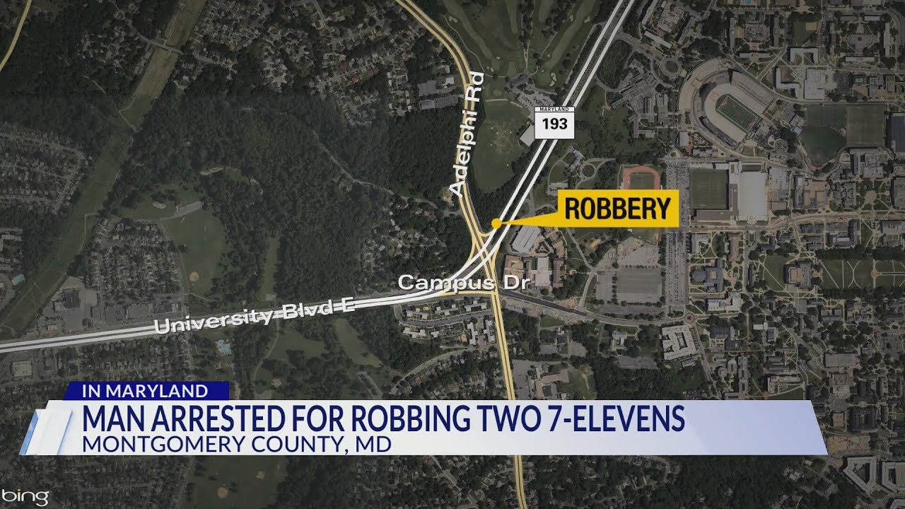 Rockville man arrested for robbing 2 7-Elevens with gun - YouTube