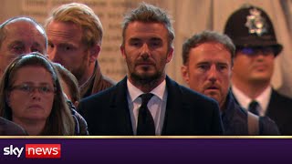 David Beckham queues for 13 hours to pay respects to Queen