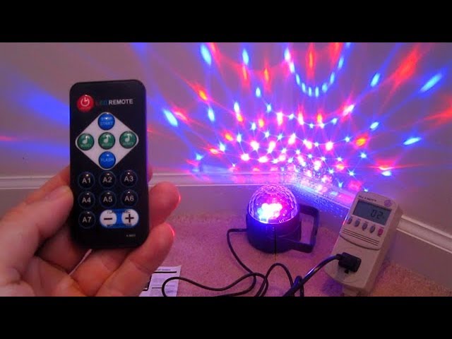 Moukey Party Lights 2 Packs Disco Ball Light with Sound-activated Strobes 7 Lighting Modes with Remote Control and USB Plug-in for Car for DJ Bar Pub Club Party Karaoke Music Show Indoor and Outdoor 