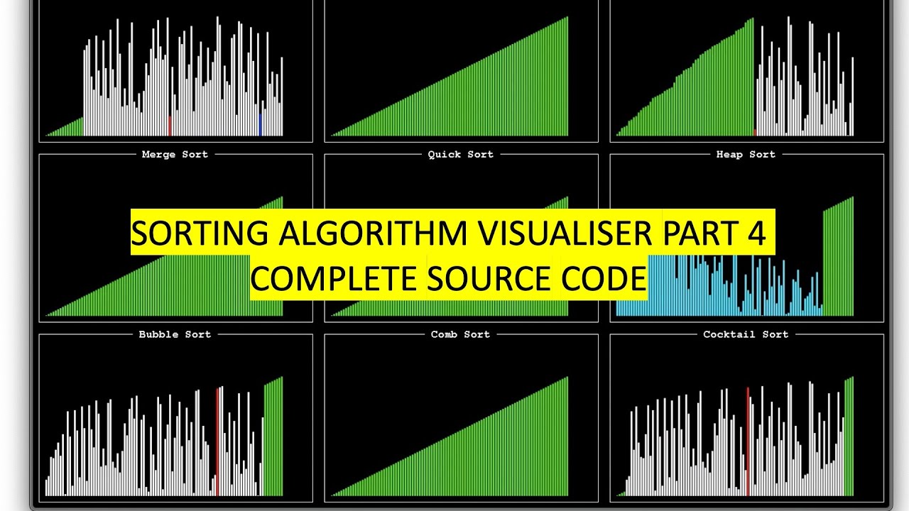 Sorting Algorithm Visualisation Part 4 | Complete Source Code Java ...