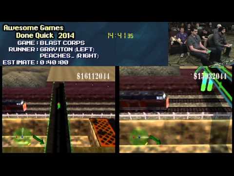 Blast Corps Live SPEED RUN Graviton VS PEACHES AGDQ 2014