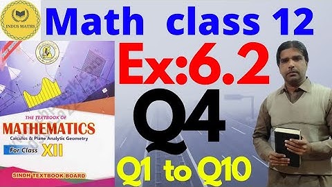 Exercise 6.2 Q4, (q1 to q10) Class 12 math || integration Math sindh board || chapter 6.