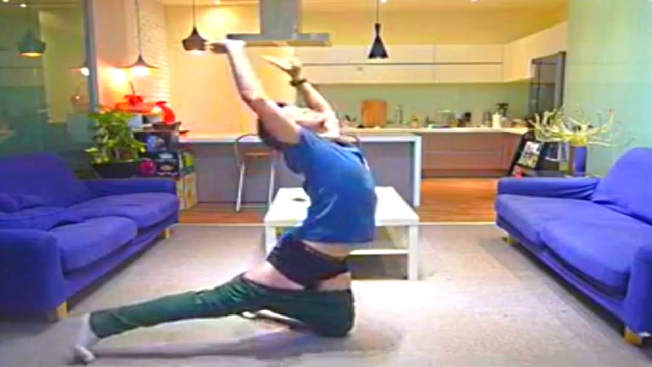 Putting Pants on Without Hands - Original Video - How to put your trousers on with no hands