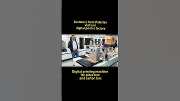 Digital printing machine for pizza box and carton box#digitalprinting #digitalprinter #pizzabox